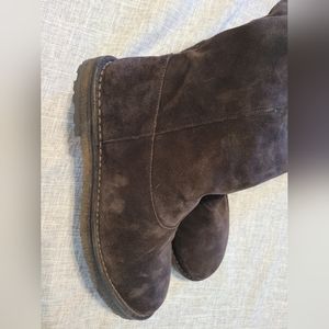 Vince Chocolate Brown Suede Winter Boots